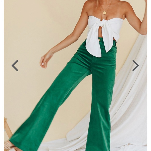 high waisted corduroy pants wide leg